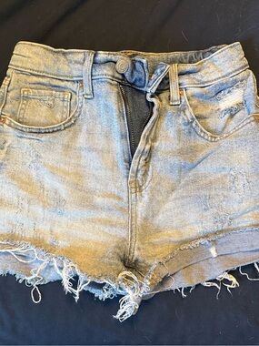 wild fable Distressed Light Blue Denim Shorts